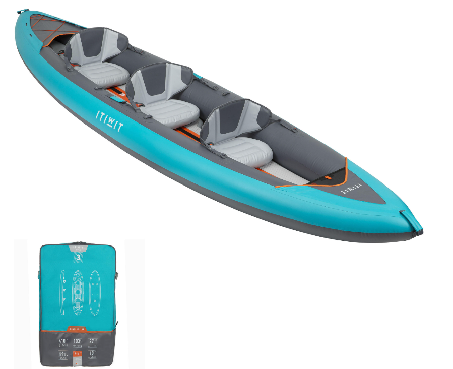 los Kayaks inflables Decathlon Itiwit